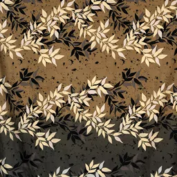 RRC Brown & Black 2 Pieces Sheer Window Curtain image 4