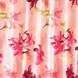 Home Sizzler Pink Set of 2 Door Curtains image 4