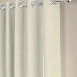 ROSARA HOME Cream-Coloured Set of 2 Long Door Curtains image 2