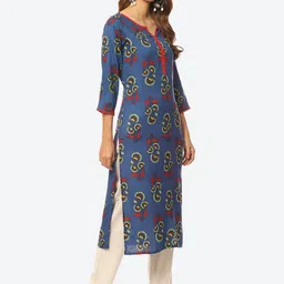 Kurti's by Menka Floral Printed Kurta image 3