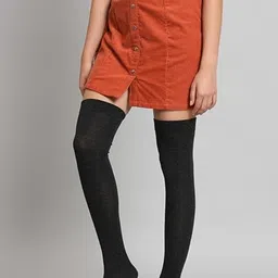 anjani creation Women Solid Knee High image 5
