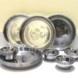 frotool Pack of 12 Steel STEEL DINEER SET Dinner Set-picture-30