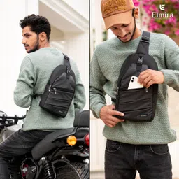elmira Multicolor Men & Women Sling Bag Sling Bag / Chest bag Side Travel Crossbody Office Passport Messenger Bag image 2