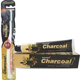 herbodent Charcoal Toothpaste100gm With Charcoal Magic Soft Brush image 3