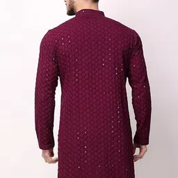 metro traders Men Cotton Blend Kurta Pyjama Set image 2