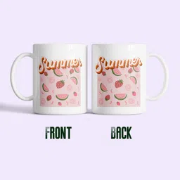 jaipur frames Pink Fruit Summer Theme for Daily Use & Gifting Ceramic Coffee Mug image 4
