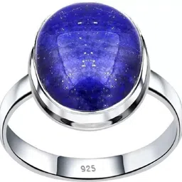 surjal Lapiz Ring Original Lab Certified Unheated Untreated Precious Stone For Unisex Brass Silver Plated Ring-picture-18