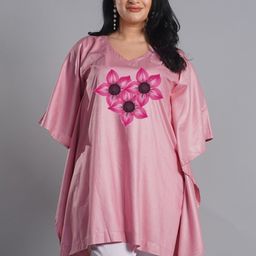 LetsDressUp Floral Printed V-Neck Kaftan Straight Kurti-picture-25