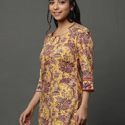 AURELIA Ethnic Motifs Printed Pure Cotton Kurti image 4