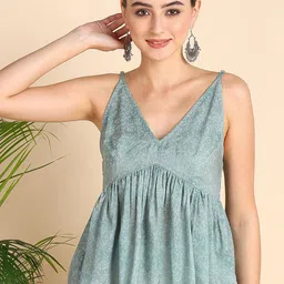 HERE&NOW Floral Print Peplum Top image 1