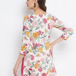 Tissu Women Multicoloured Floral Printed Kurti image 3