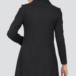 young club classic GARMAN VELVET Self Design Coat For Women image 2