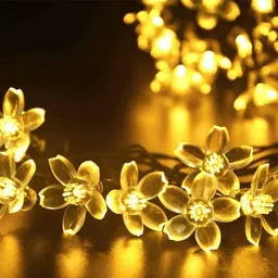 nisco 14 LEDs 5.08 m Yellow Flickering Flower Rice Lights-picture-40