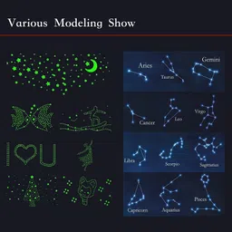 dreamkraft 30 cm Glow in The Glow in the Dark Sticker image 3