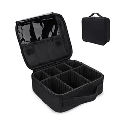 HOUSE OF QUIRK Women Black Solid Makeup Organiser-picture-44
