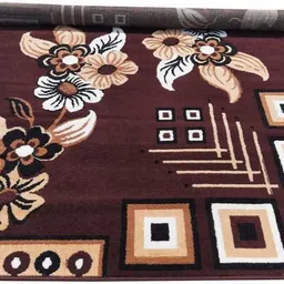 ra handloom carpet Brown Acrylic Carpet image 4