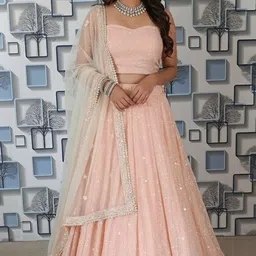 anavi fab fashion Floral Print, Embellished Stitched Lehenga Choli-picture-27