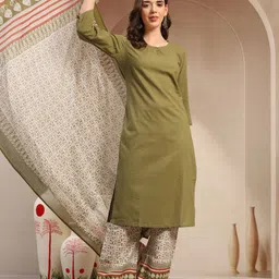 skyasia Women Viscose Rayon Kurta Palazzo Dupatta Set-picture-12