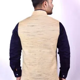 m a enterprises Self Design Men Waistcoat image 2