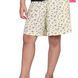 BAESD Girls Pack of 2 Conversational Printed Cotton High-Rise Shorts-picture-9
