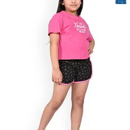 BAESD Girls Pack Of 2 Printed Cotton Hotpants-picture-50