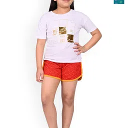 BAESD Girls Pack Of 2 Printed Cotton Hotpants-picture-13