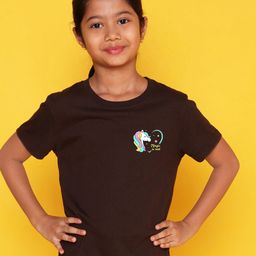 NUSYL Girls Graphic Printed Round Neck T-shirt-picture-43