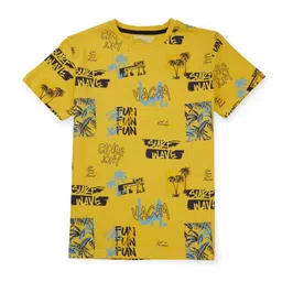 Gini and Jony Boys Typography Printed Cotton T-shirt-picture-54