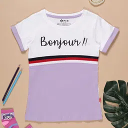 3PIN Girls Typography Printed Cotton T-shirt-picture-16