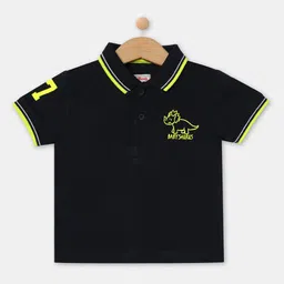 R&B Boys Solid Polo Collar T-shirt image 1