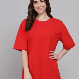 Funday Fashion Round Neck Pure Cotton Oversized T-shirt-picture-26
