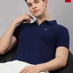 Lux Cozi Pack Of 2 Polo Collar Regular Fit Cotton Lounge Tshirts-picture-44