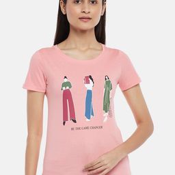 Honey by Pantaloons Women Pink Printed T-shirt-picture-44