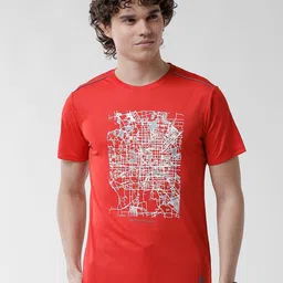 WROGN Men Abstract Printed Slim Fit Cotton T-shirt-picture-23
