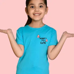 NUSYL Girls Typography Printed Round Neck T-shirt-picture-43