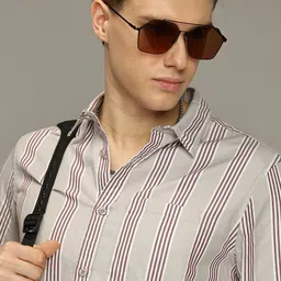 The Roadster Lifestyle Co. Men Premium Spread Collar Vertical Striped Cotton Casual Shirt-image-70