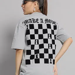 GRIFFEL Graphic Printed Drop-Shoulder Sleeves Cotton Oversized T-shirt-picture-27