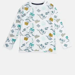 Pantaloons Junior Boys White Printed T-shirt-picture-40