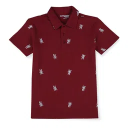 Gini and Jony Boys Printed Polo Collar Cotton T-shirt-picture-32