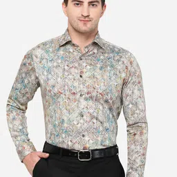 WYRE Men Classic Slim Fit Printed Cotton Shirt-picture-24