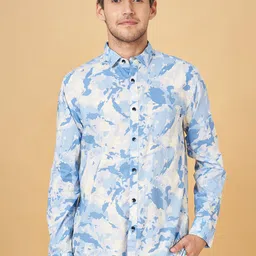 Urban Ranger by pantaloons Slim Fit Abstract Printed Cotton Casual Shirt-picture-41