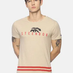 Steenbok Typography Printed Pure Cotton T-shirt-picture-36