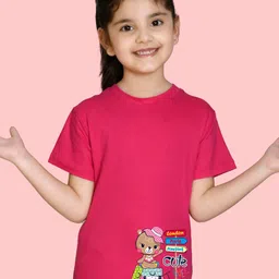 NUSYL Girls Graphic Printed T-shirt-picture-15