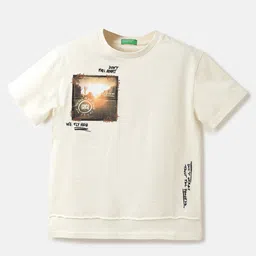 United Colors of Benetton Boys Graphic Printed Cotton T-shirt-picture-36