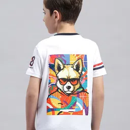 Monte Carlo Boys Graphic Printed Round Neck Cotton T-shirt-picture-28