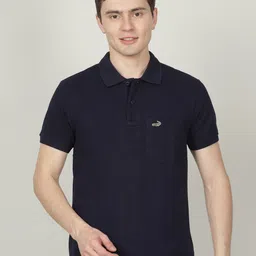Crocodile Men Polo Collar Cotton T-shirt-picture-25