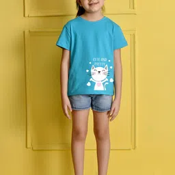 NUSYL Girls Graphic Printed Round Neck T-shirt-picture-45
