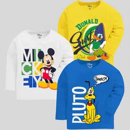 KUCHIPOO Boys Pack Of 3 Printed Cotton T-shirt-picture-34