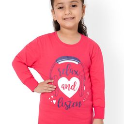 Bodycare Kids Girls Typography Printed Cotton T-shirt-picture-27
