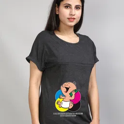 SillyBoom Graphic Printed Extended Sleeves Maternity T-shirt-picture-15